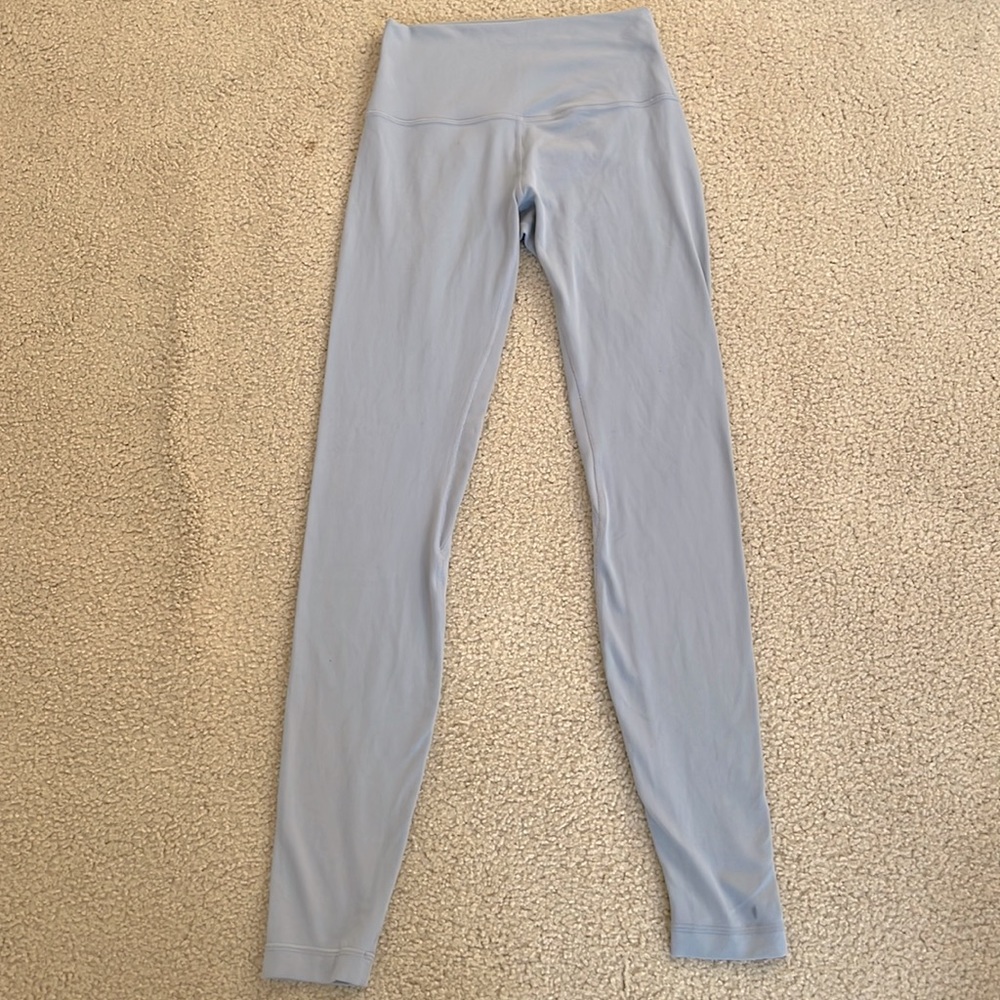 Lululemon Align leggings, Blue cast color, size 4, length 28